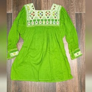 ETHNIC TUNIC TOP NO SIZE TAG SMALL MEDIUM